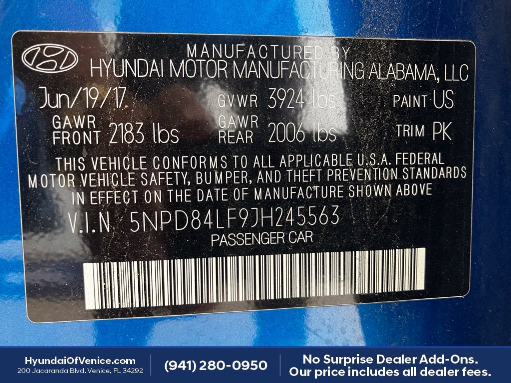 2018 Hyundai ELANTRA SEL