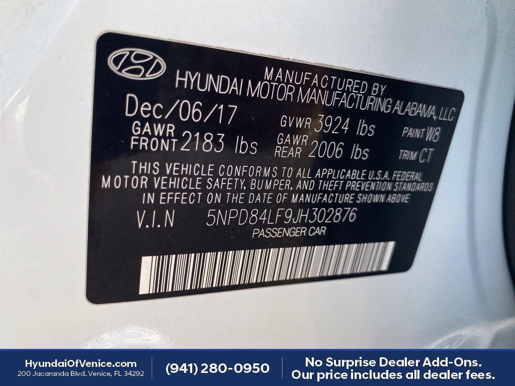 2018 Hyundai ELANTRA SEL