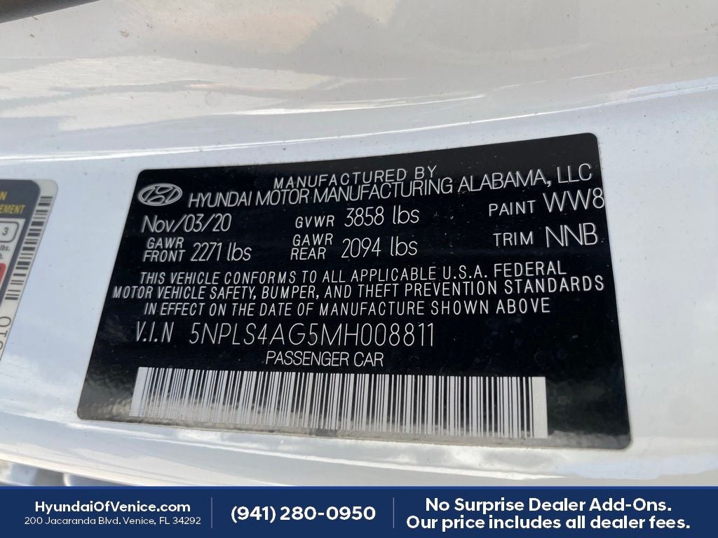2021 Hyundai ELANTRA SEL