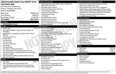 2024 Hyundai SANTA CRUZ NIGHT