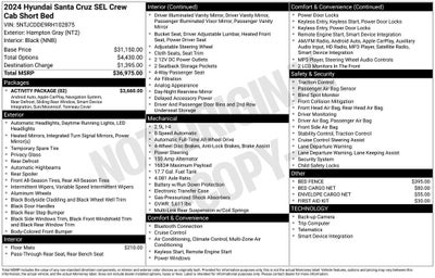 2024 Hyundai SANTA CRUZ SEL