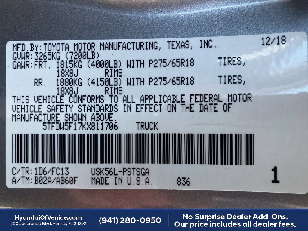 2019 Toyota Tundra SR5 CrewMax