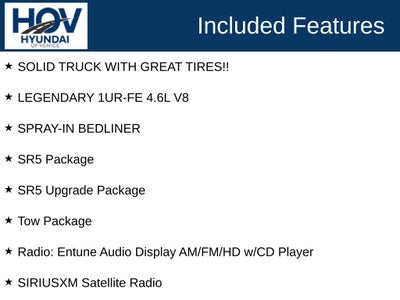 2016 Toyota Tundra SR5 4.6L V8