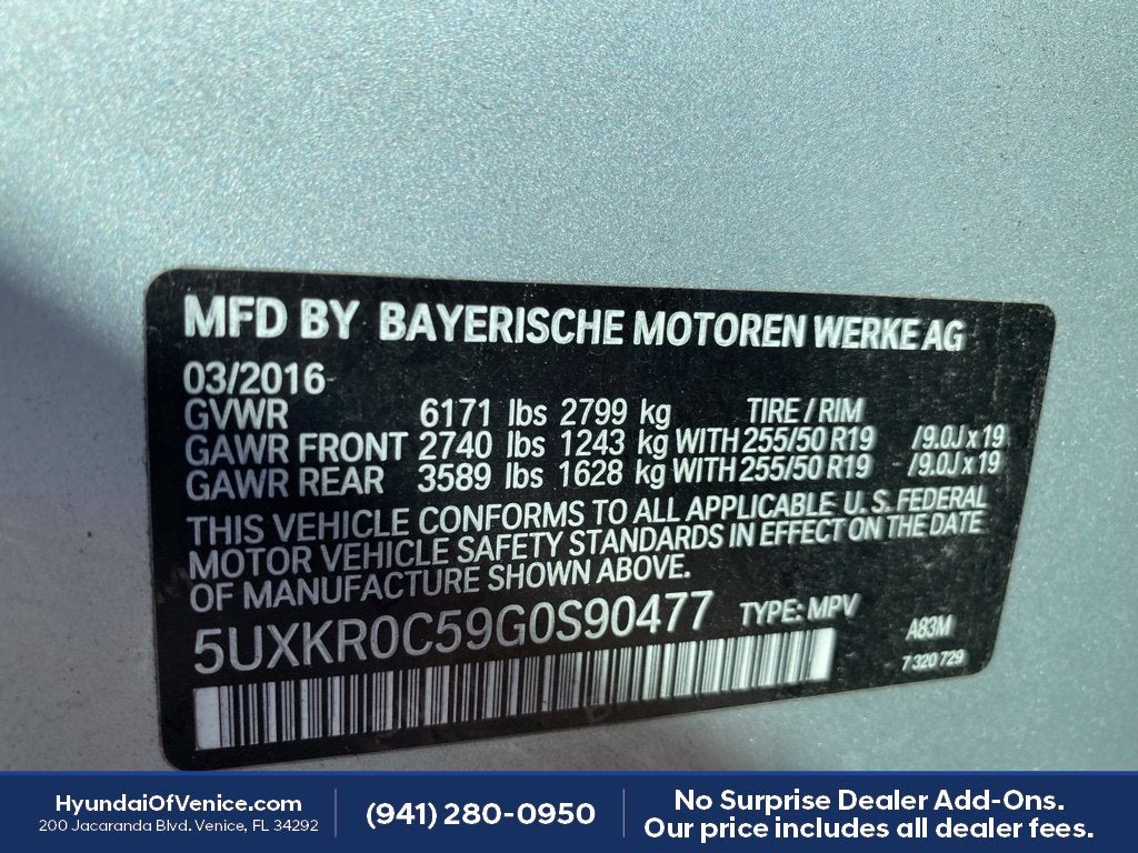 2016 BMW X5 xDrive35i