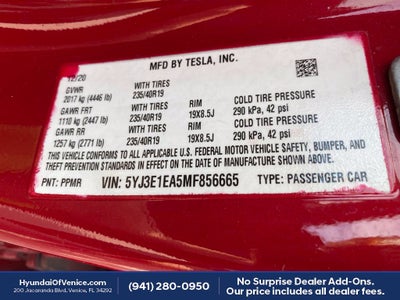 2021 Tesla Model 3 Standard Range Plus