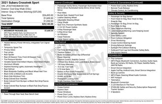 2021 Subaru Crosstrek Sport