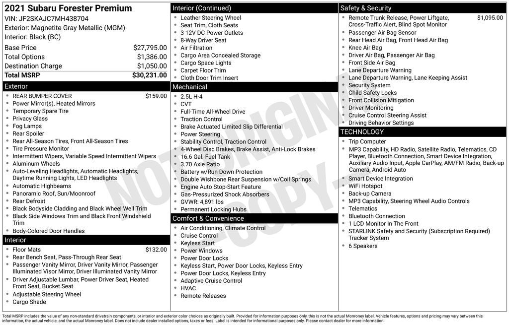 2021 Subaru Forester Premium