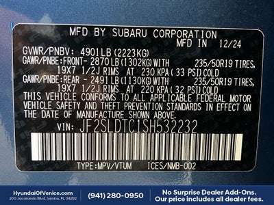 2025 Subaru Forester Touring