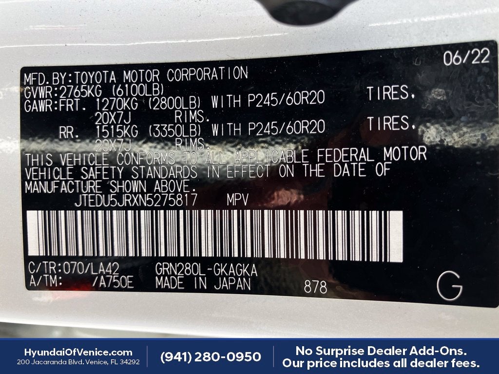 2022 Toyota 4Runner Limited