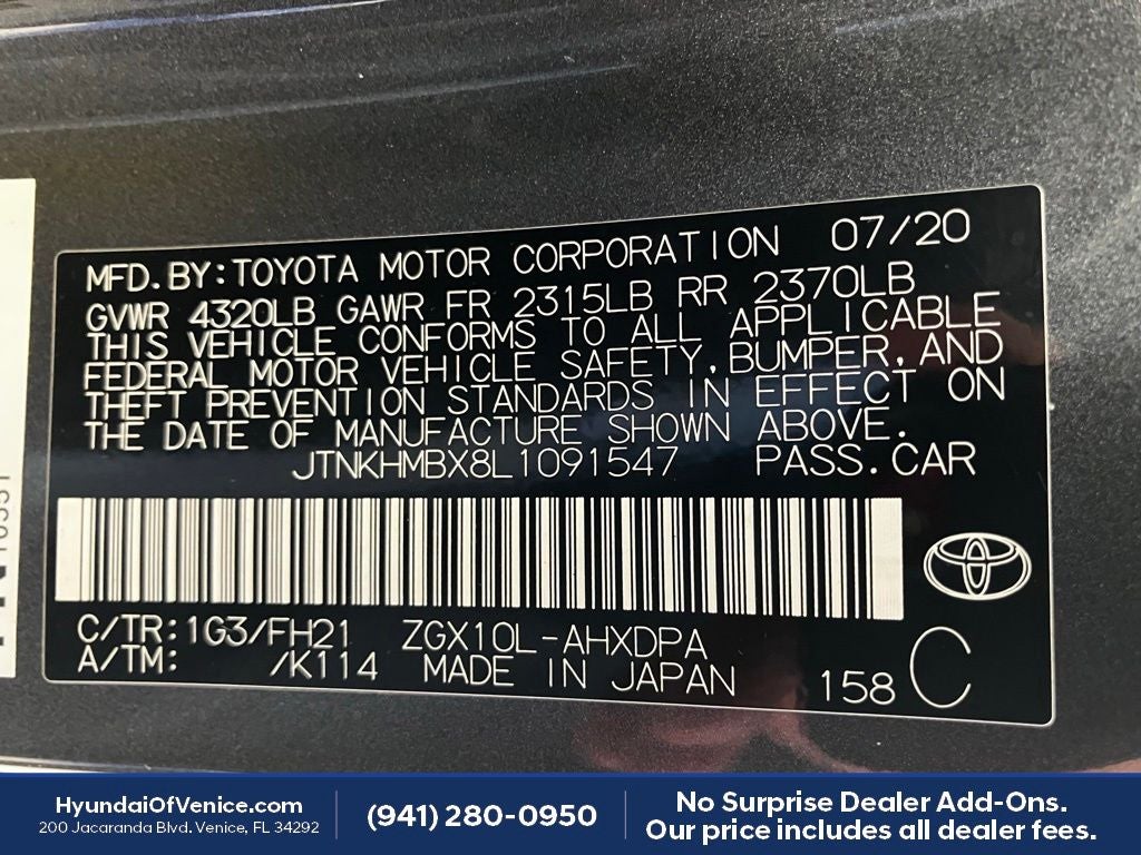 2020 Toyota C-HR LE