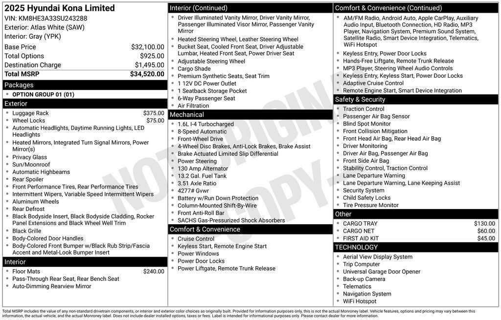 2025 Hyundai KONA Limited
