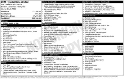 2025 Hyundai KONA Limited