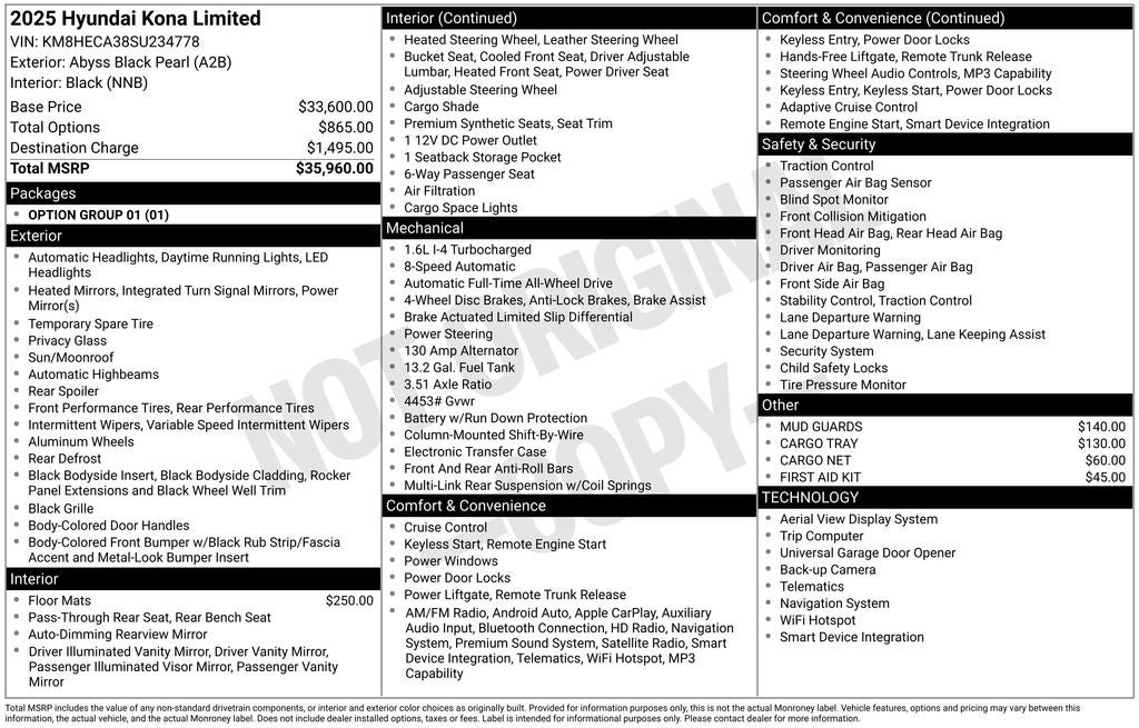 2025 Hyundai KONA Limited