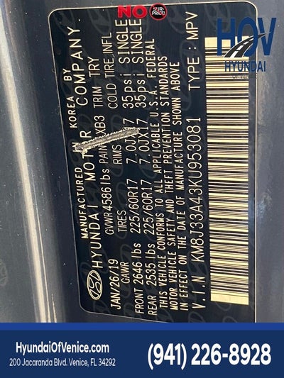 2019 Hyundai TUCSON Value