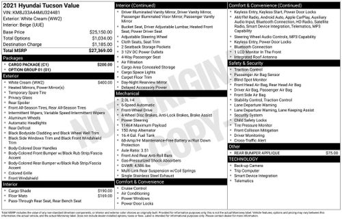 2021 Hyundai TUCSON Value