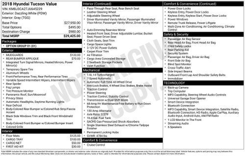 2018 Hyundai TUCSON Value