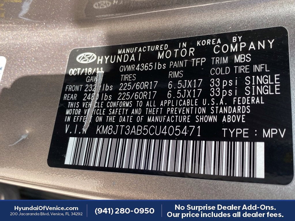 2012 Hyundai TUCSON GL