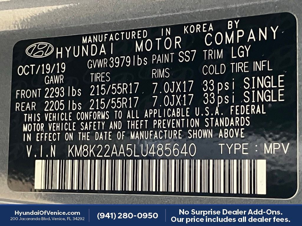 2020 Hyundai KONA SEL