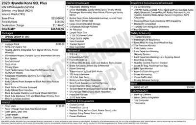 2020 Hyundai KONA SEL Plus