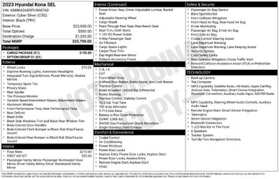 2023 Hyundai KONA SEL