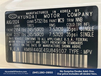 2025 Hyundai PALISADE SEL Premium 8 Passenger