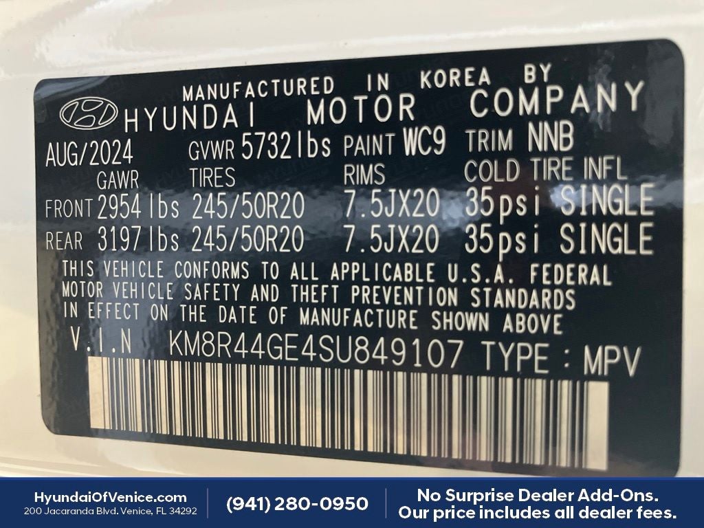 2025 Hyundai PALISADE SEL Premium 8 Passenger