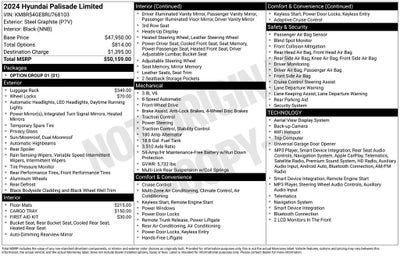 2024 Hyundai PALISADE Limited