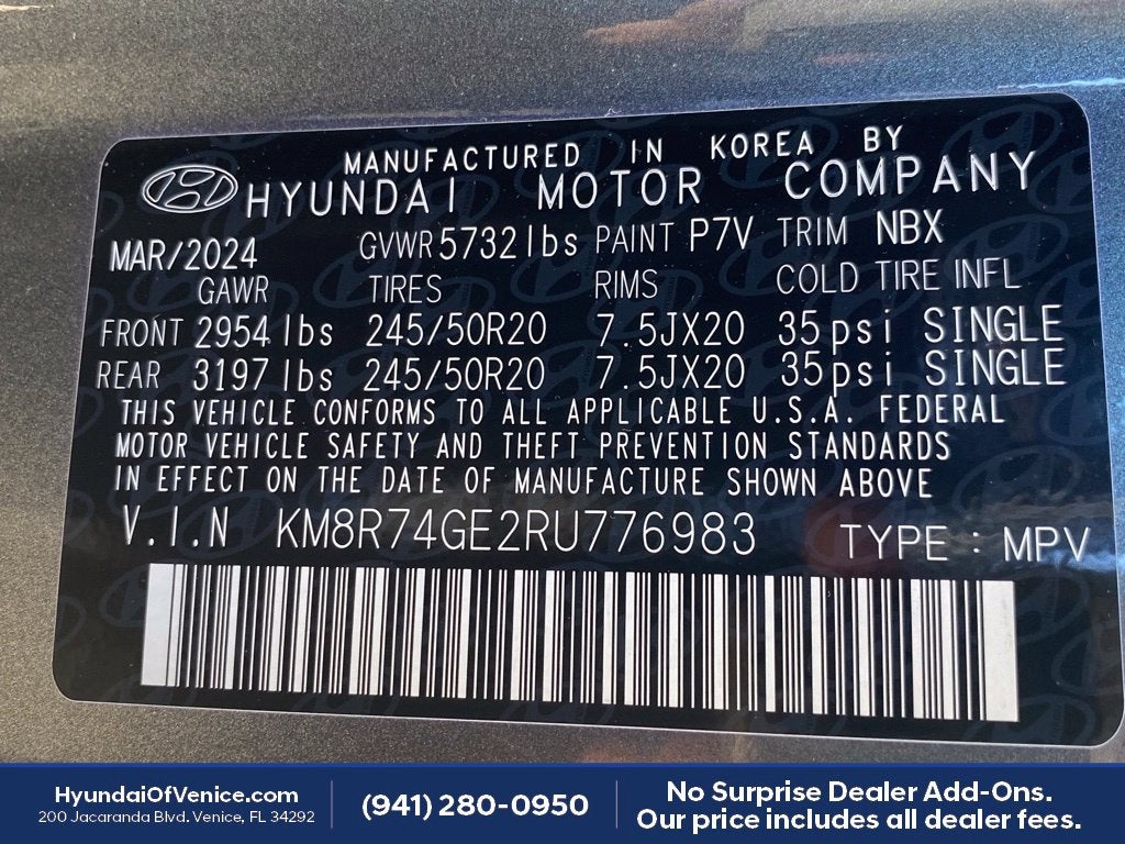 2024 Hyundai PALISADE Calligraphy