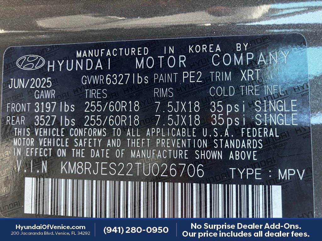 2026 Hyundai PALISADE XRT Pro