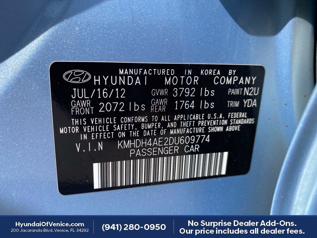 2013 Hyundai ELANTRA GLS
