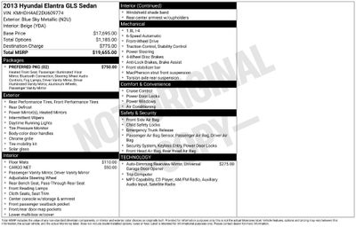 2013 Hyundai ELANTRA GLS