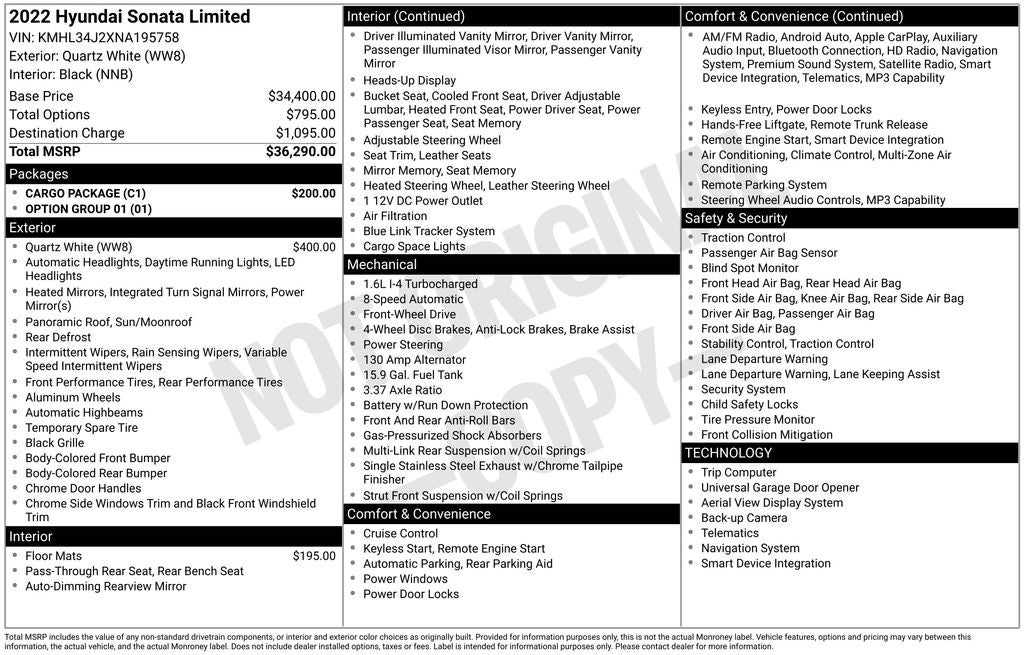 2022 Hyundai SONATA Limited