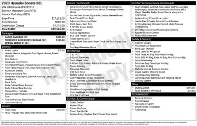 2023 Hyundai SONATA SEL