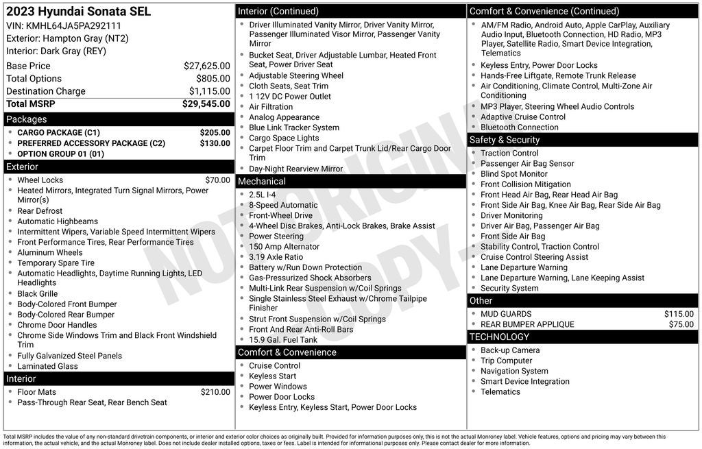 2023 Hyundai SONATA SEL