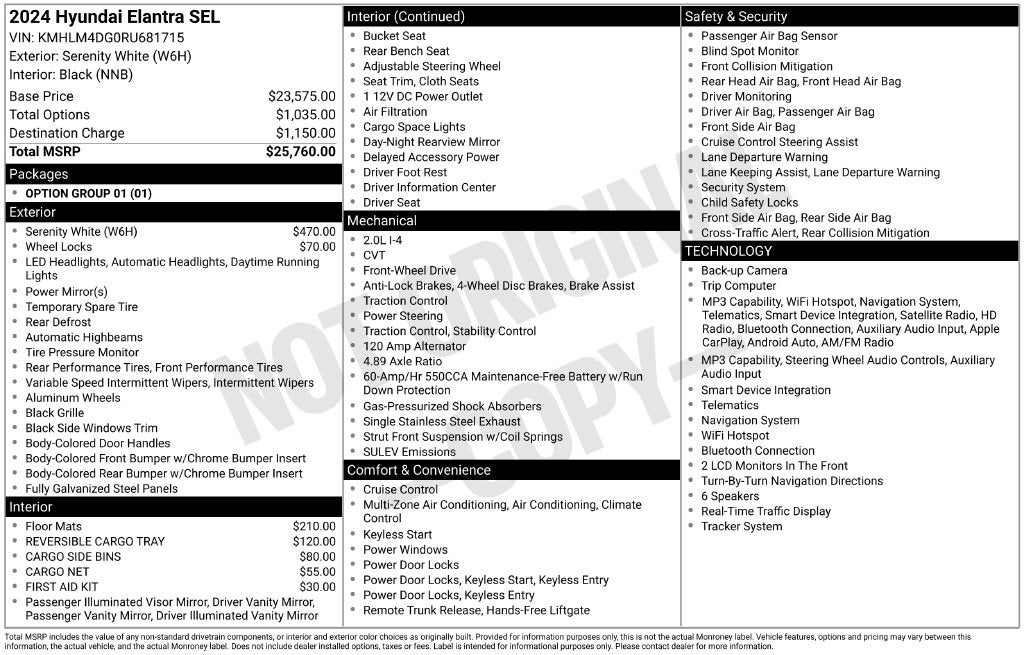 2024 Hyundai ELANTRA SEL