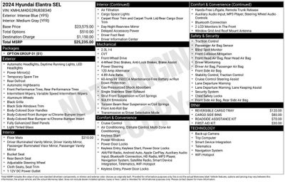 2024 Hyundai ELANTRA SEL