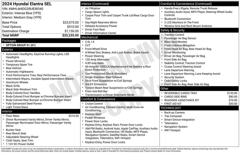 2024 Hyundai ELANTRA SEL