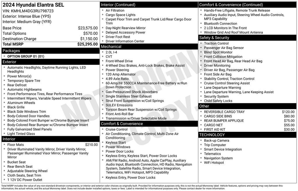 2024 Hyundai ELANTRA SEL