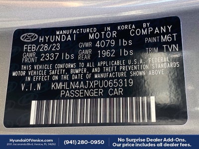 2023 Hyundai ELANTRA HYBRID Limited