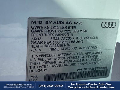 2025 Audi Q3 Premium S Line quattro