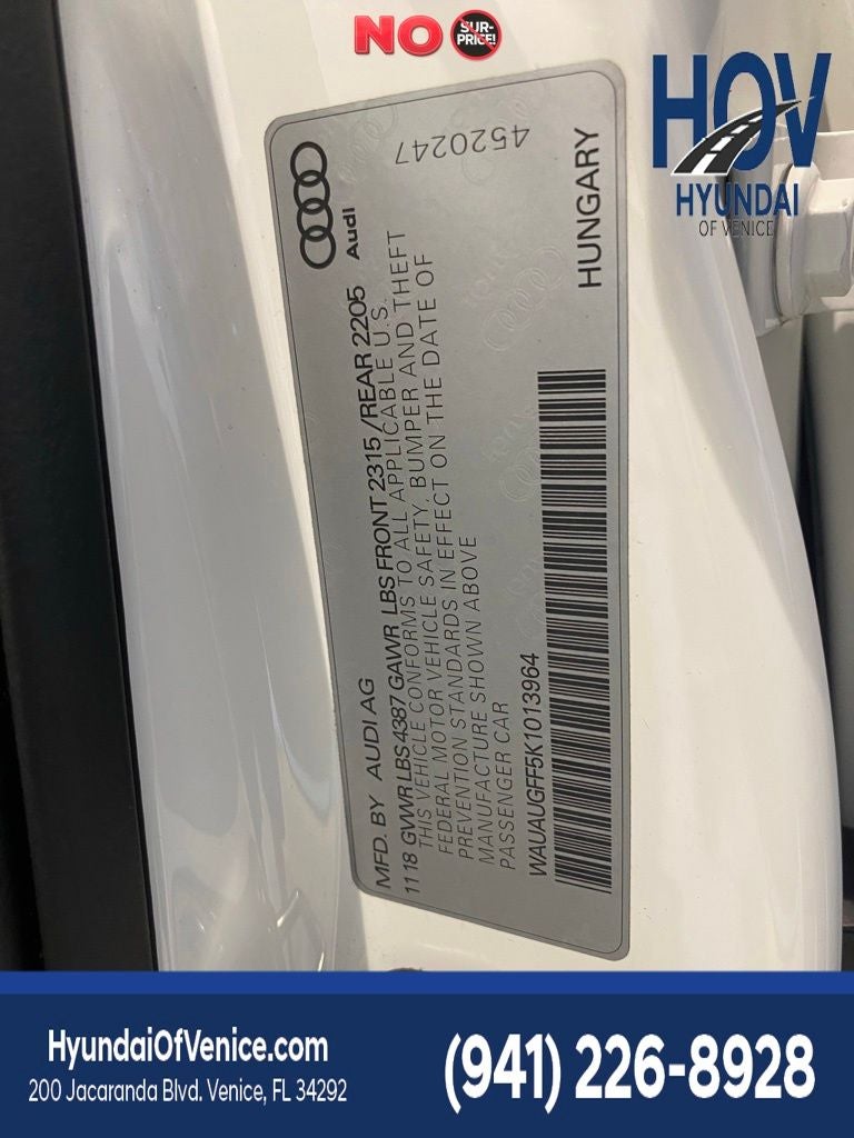 2019 Audi A3 2.0T Premium