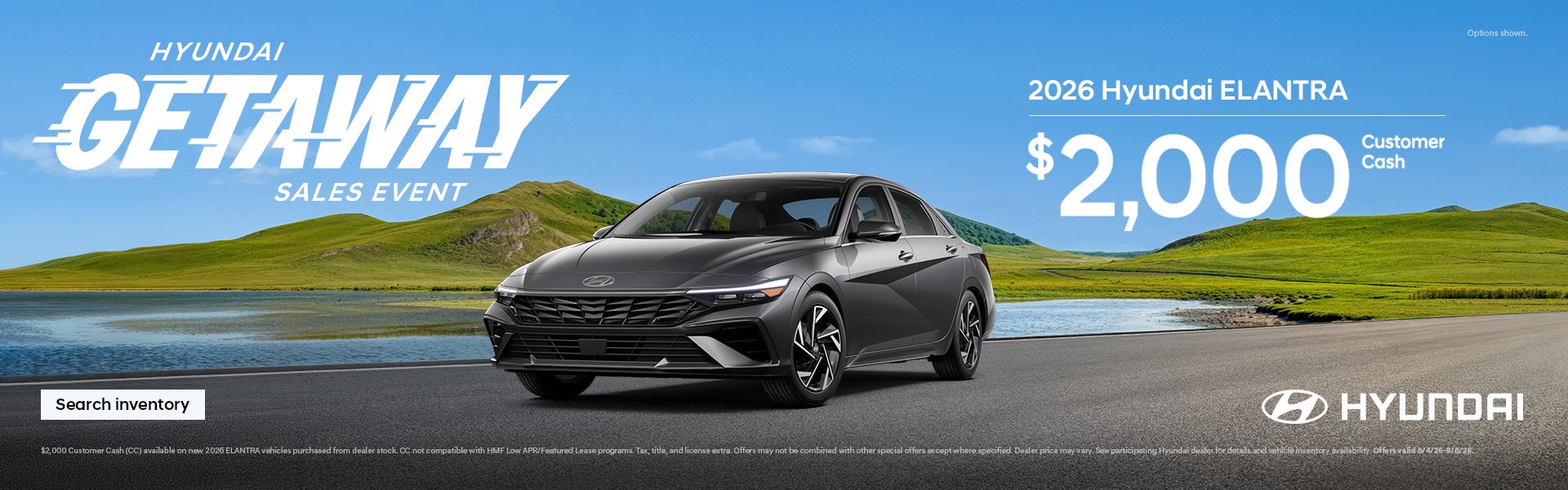 Elantra $2,000 Customer Cash