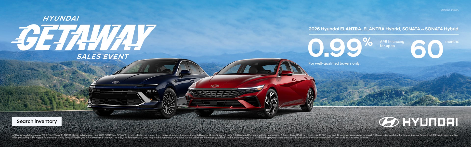 South Hyundai 2026 Getaway Sales Event Offer