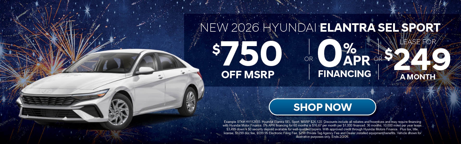New 2026 Hyundai Elantra SEL Sport