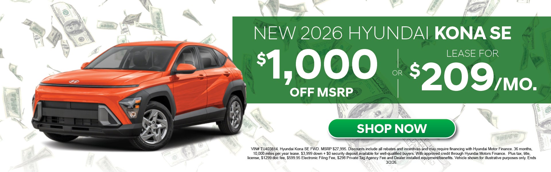 New 2026 Hyundai Kona 